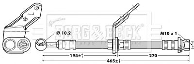 BORG & BECK Bremžu šļūtene BBH6741